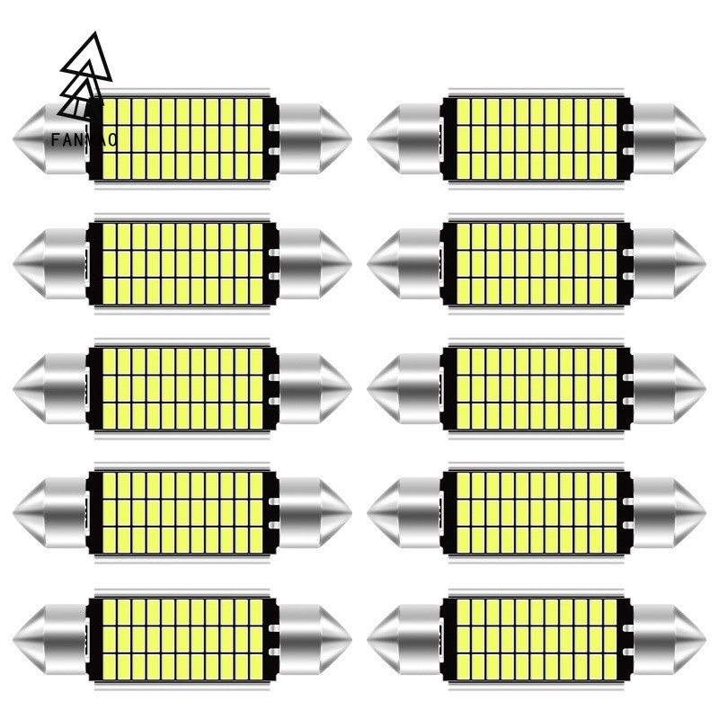 Fanmao Festoon 31mm 36mm 39mm 41mm 高品質超亮 LED 燈泡 C5W C10W 汽車牌