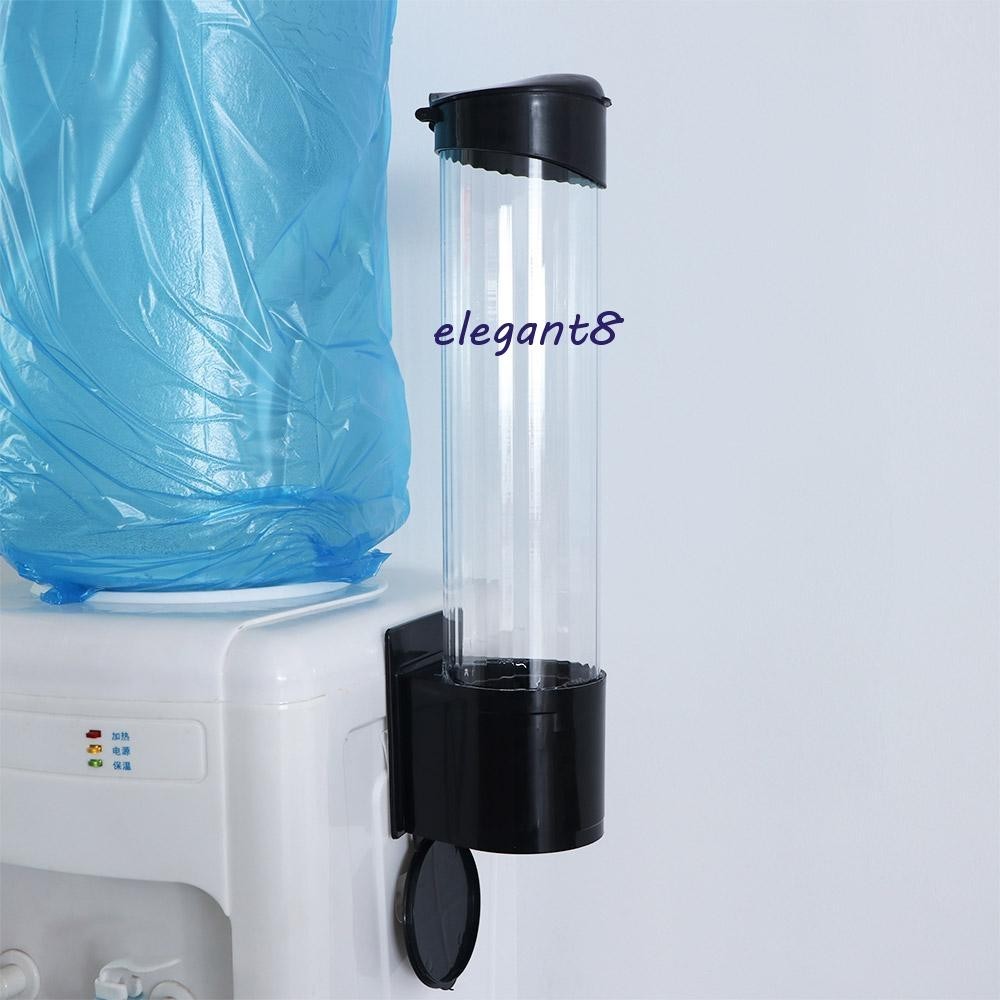 ELEGANT杯子分配器飲水機用錐形或平底杯塑料自動的壁掛式取杯器