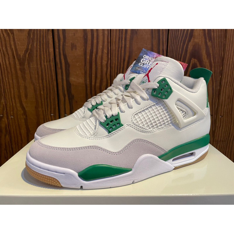 特價  NIKE SB x JORDAN 4 PINE GREEN 松樹綠 白綠 男鞋 SB DR5415-103