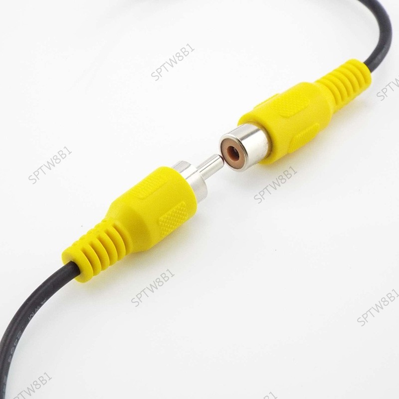 15cm 2pin 汽車 RCA 母 RCA 公音頻線 Av 單連接器延長線 TW8B1