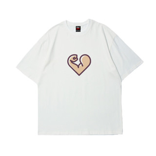 復古愛心情侶&039夏季男女露肩設計短袖t恤。