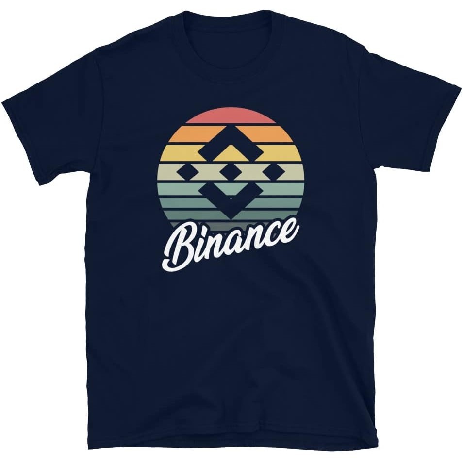 男士棉質 T 恤 Binance 加密 T 恤,Binance Cryptocurrency T 恤,BNB 加密襯衫,