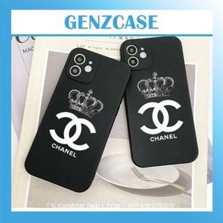 Iphone Case logo Chanel Crown Queen C64 Square Edge 防震相機保護 7