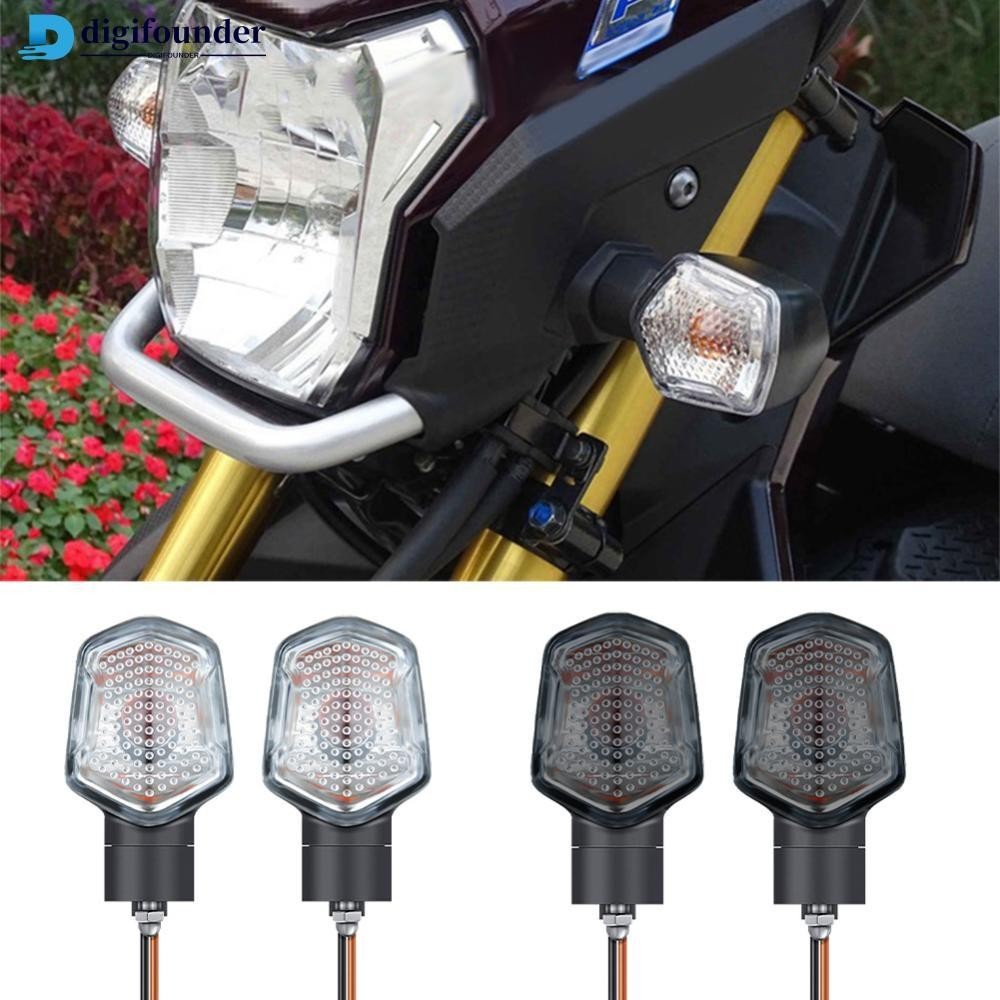 Digifounder 對摩托車轉向信號 LED 燈指示燈前後後閃光燈燈泡適用於 MSX125 M3 E3F7