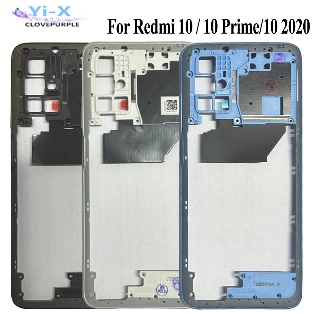 XIAOMI 1x 適用於小米 Redmi 10 中框後擋板機箱外殼後框架更換零件