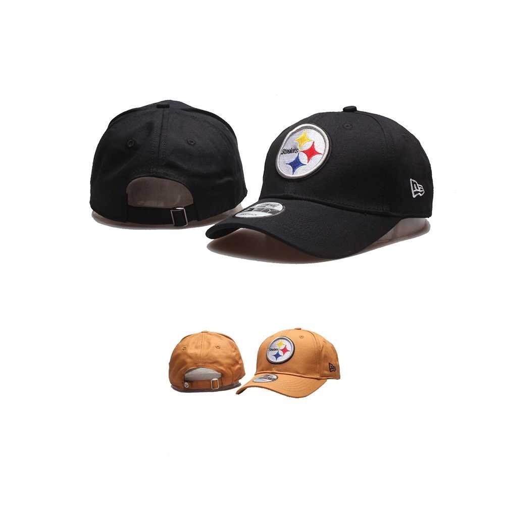 NFL 橄欖球帽 匹茲堡鋼人 Pittsburgh Steelers 彎簷 老帽 棒球帽 男女通用  嘻哈時尚潮帽
