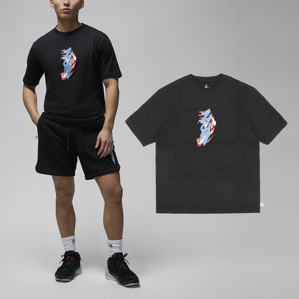 Nike 短袖 Zion Tee 男款 黑 短T 短袖上衣 胖虎【ACS】 FN5349-010