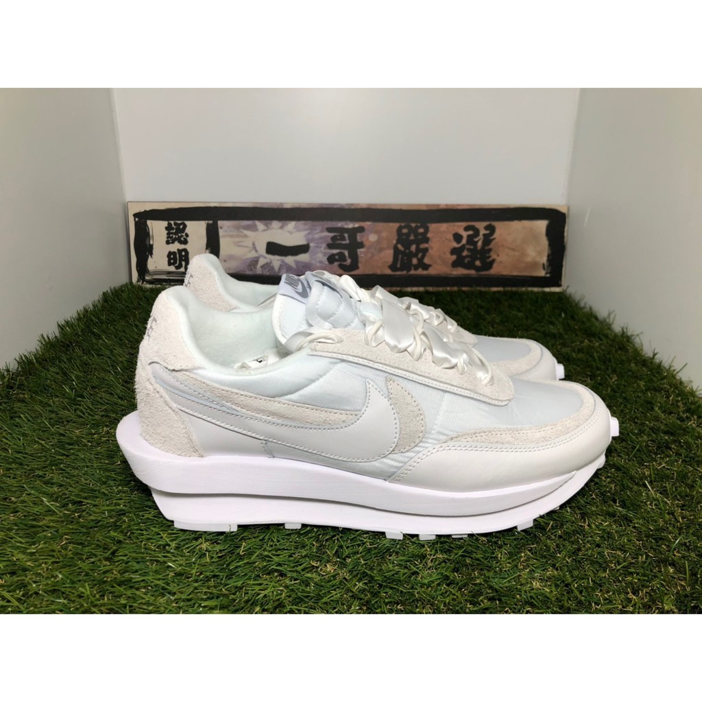 高品質 Sacai x Nike LDV Waffle 聯名 白色 白 緞帶 尼龍 解構 男女鞋BV0073-101