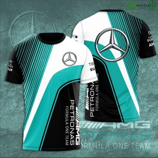 Mercedes Petronas formule één team 3D 襯衫,連帽衫夾克男士休閒 T 恤