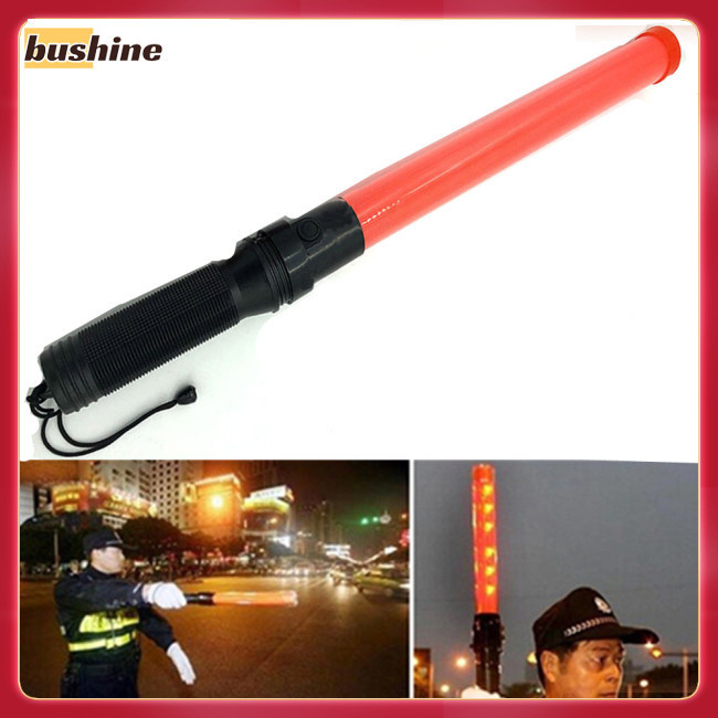 Bushine 40cm LED交通指揮棒安全信號警示閃光燈+常亮