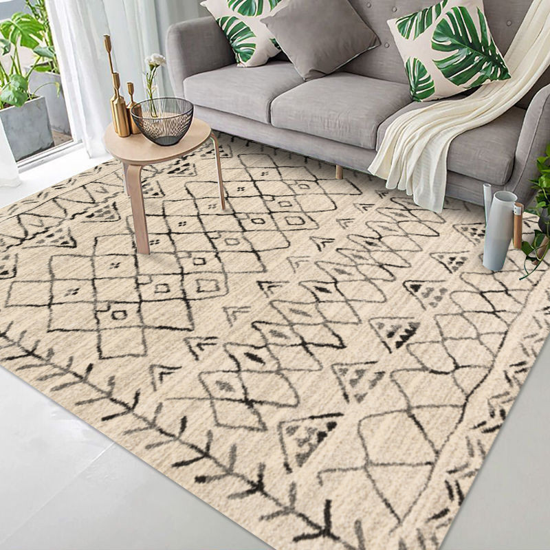 地毯 地墊 北歐簡約 ins民族風 摩洛哥茶几毯 家用地墊 大面積滿鋪 臥室客廳地毯