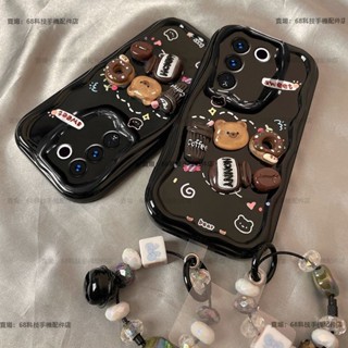 卡通可愛 甜甜圈 奶油紋 情侶款 iPhone 6 6S 7 8 Plus Se2 Se3 XR XS Max 保護殼