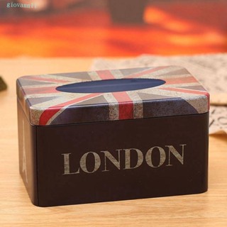GIOVANN紙巾盒,大容量馬口鐵餐巾紙盒,創意可愛歐洲組織架客廳
