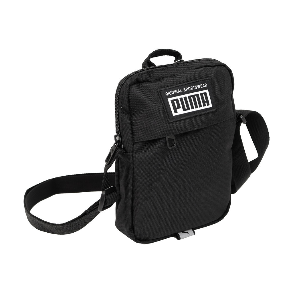 Puma 包包 Academy 男女款 黑 小包 斜背包 側背包 反光 【ACS】 07913501