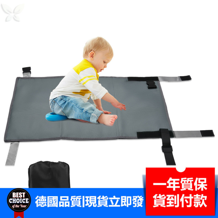 兒童旅行飛機床嬰兒踏板床便攜式旅行腳墊吊床兒童床飛機座椅延長器兒童腿托