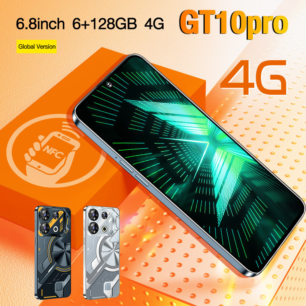 GT10 Pro全新6+128大容量4G全網通新爆款6.8寸安卓智能手機 繁體中文 遊戲 追劇 智能手機