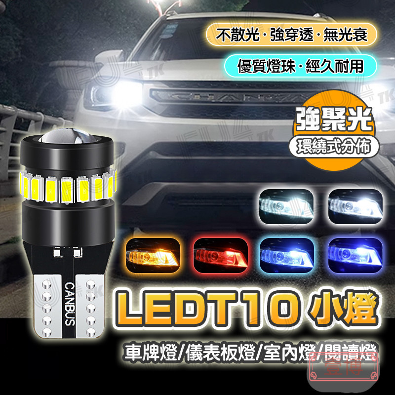 爆亮魚眼T10 LED 汽車牌照燈 室內燈 後車箱燈 閱讀燈 定位燈 小燈 車用汽車摩托車燈泡