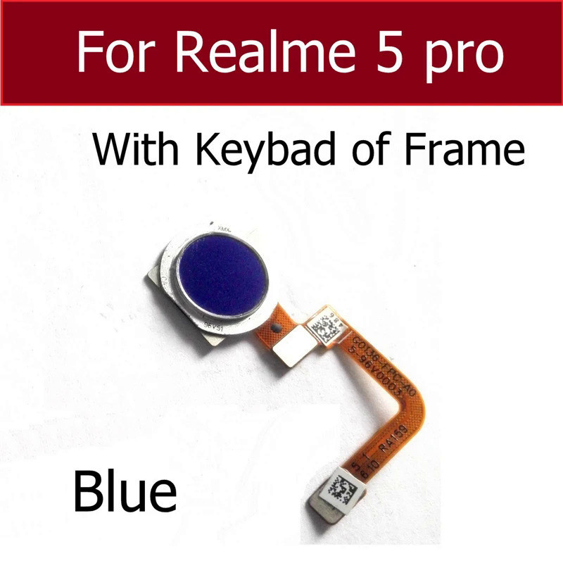適用於 OPPO Realme 5 Pro 5pro 指紋傳感器 Flex Ribbon 指紋觸摸 ID 主頁按鈕排線更