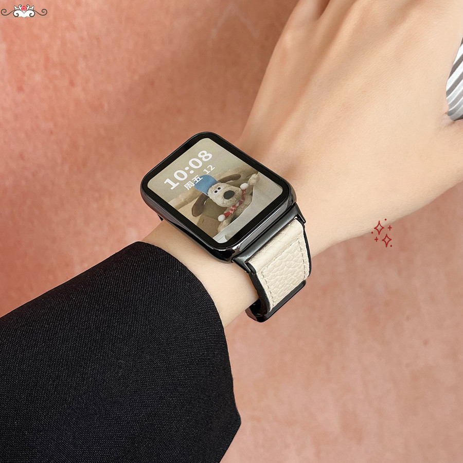 荔枝紋矽膠磁吸搭扣錶帶 新品小米8pro錶帶 小米8pro矽膠錶帶 小米手環8Pro磁吸錶帶 運動創新女款錶帶