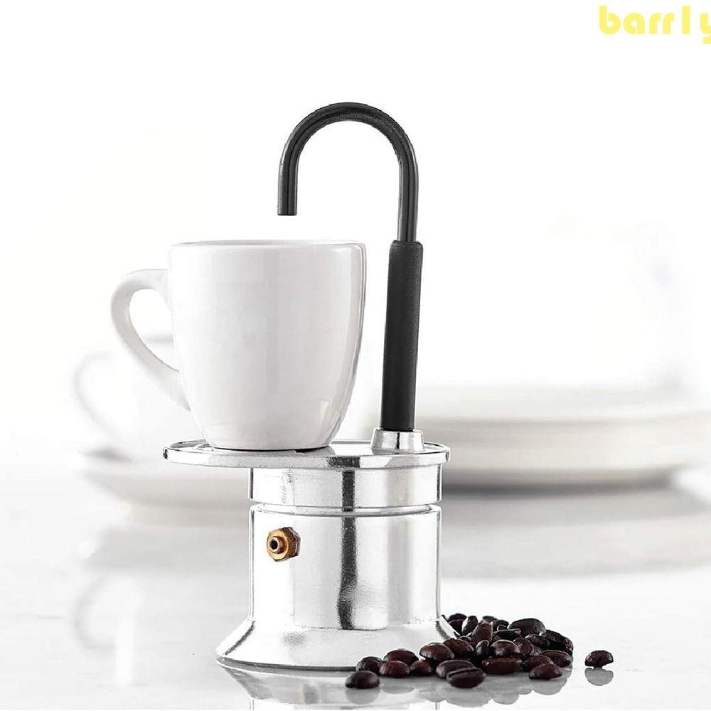 BARR1Y單管摩卡鍋,便攜式工作速度快1杯咖啡壺,爐灶快速清理節省空間意大利咖啡機家庭聚會旅行