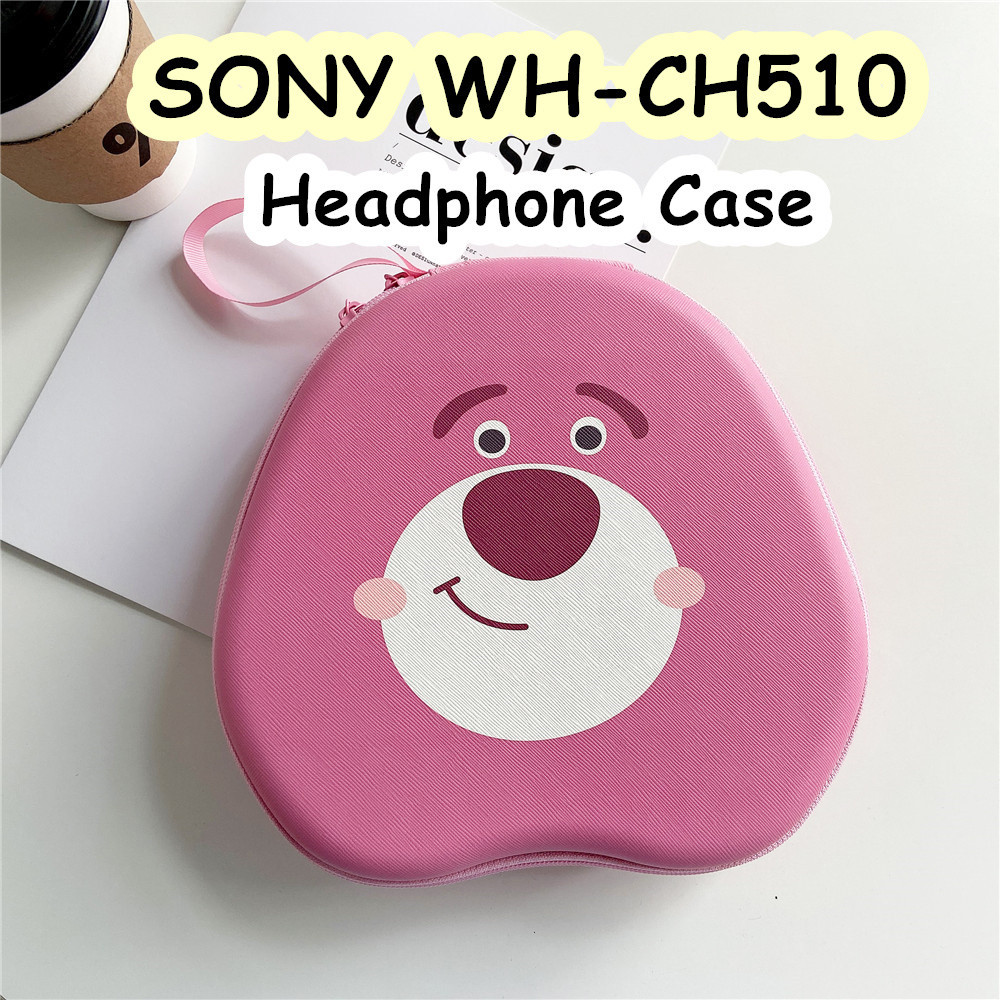 索尼 【快速發貨】適用於 Sony WH-CH510 耳機套卡通可愛耳機耳墊收納包收納盒