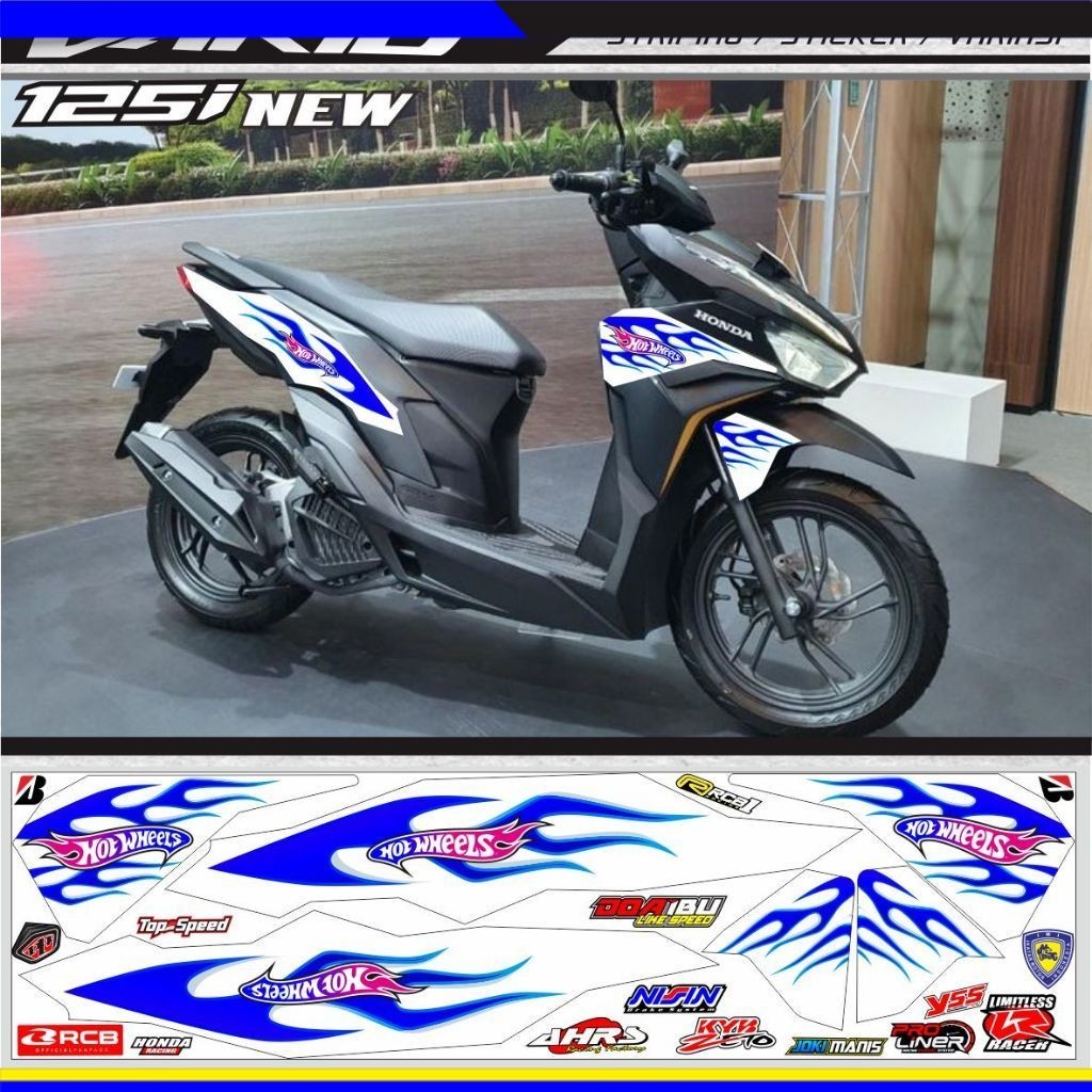 貼花條紋 vario 125 新貼紙摩托車 vario 新 2023 2024 gen2 貼花