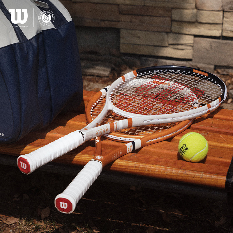 【品質現貨 需宅配】網球拍 球拍 Wilson威爾勝官方法網聯名全碳素一件式男女成人減震進階訓練網球拍