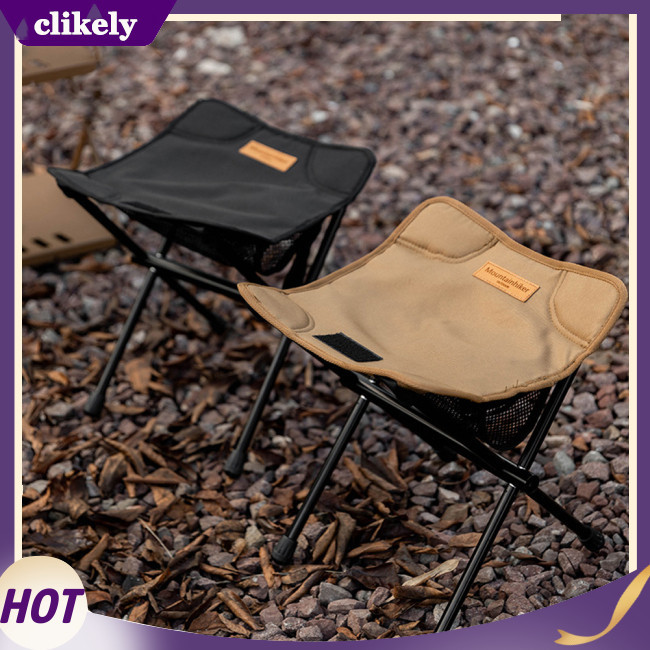Clikely 便攜月亮椅戶外折疊超輕鋁合金野營沙灘椅馬扎釣魚凳