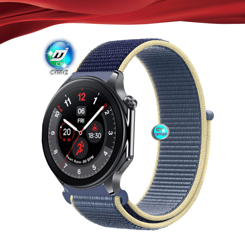 Oneplus Watch 2 錶帶適用於 OPPO Watch X 錶帶的尼龍錶帶運動腕帶