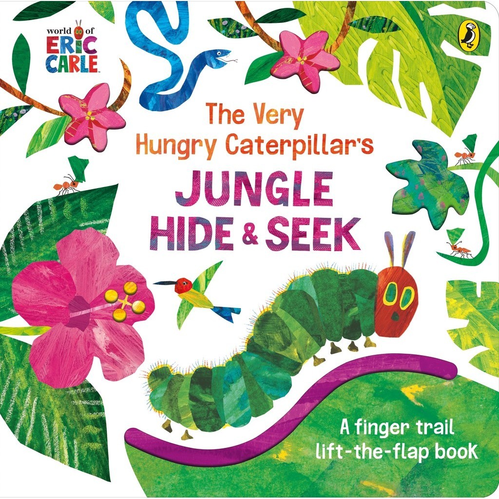 The Very Hungry Caterpillar's Jungle Hide and Seek(硬頁書)/Eric Carle【禮筑外文書店】