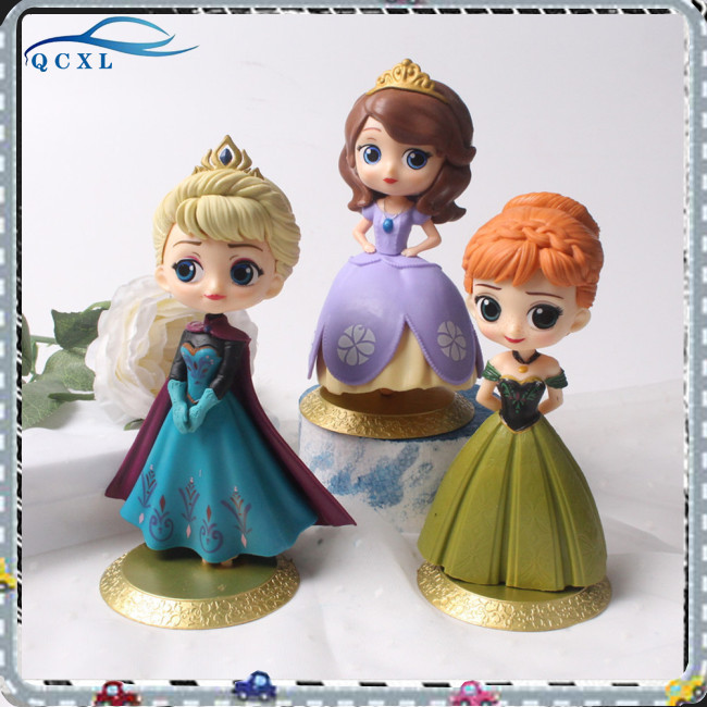 清倉價!! 冷凍艾莎/安娜/索菲亞公主娃娃可動人偶玩具蛋糕裝飾