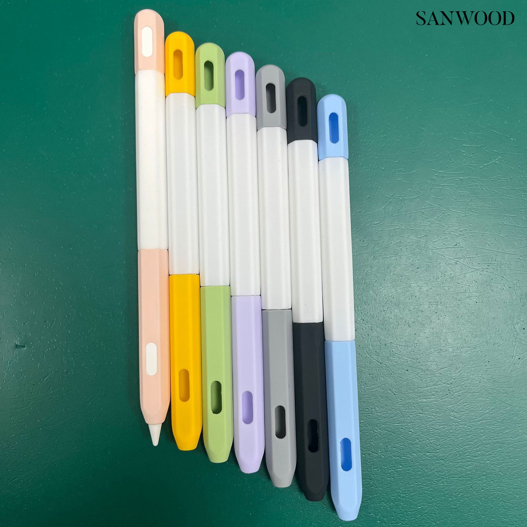 【3C配件】蘋果筆套apple pencil保護套 適用蘋果觸控筆1/2代矽膠撞色筆套