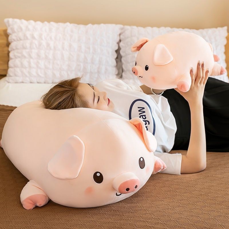 小豬 可愛公仔毛絨 玩具 小豬布娃娃 睡枕軟床 可愛 生日禮物 可愛抱枕 毛絨公仔