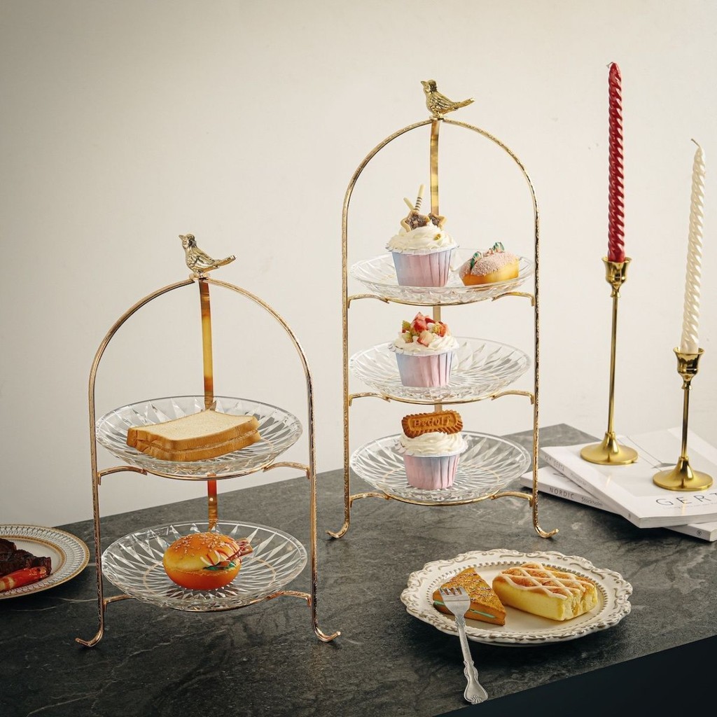 歐式果盤多層點心架婚禮蛋糕餐碟餐桌擺件水果盤蛋糕架生日糖果盤