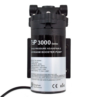 Coronwater 300 GPD 濾水器 RO 增壓泵,用於反滲透飲水系統 3000NA
