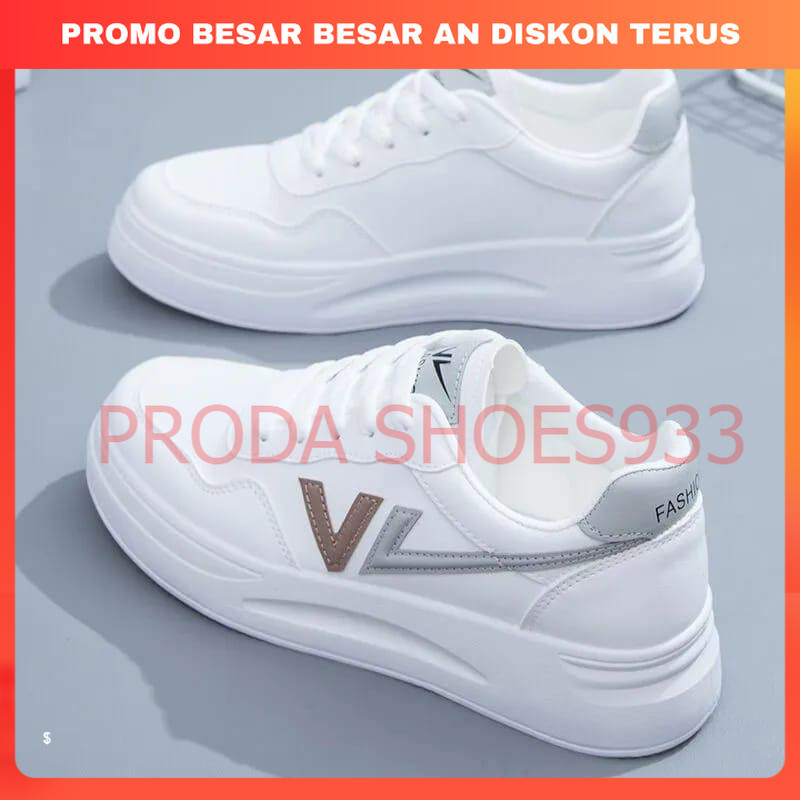 Putih 女式白色運動鞋 VL 韓式 36-40 碼 Prodashoes933