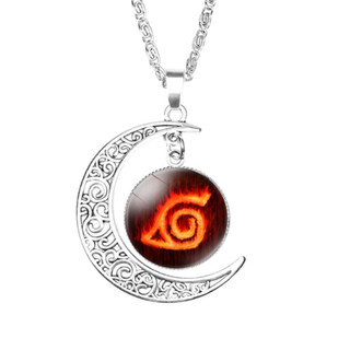 Naruto Time Gemstone Moon 吊墜項鍊,中性項鍊