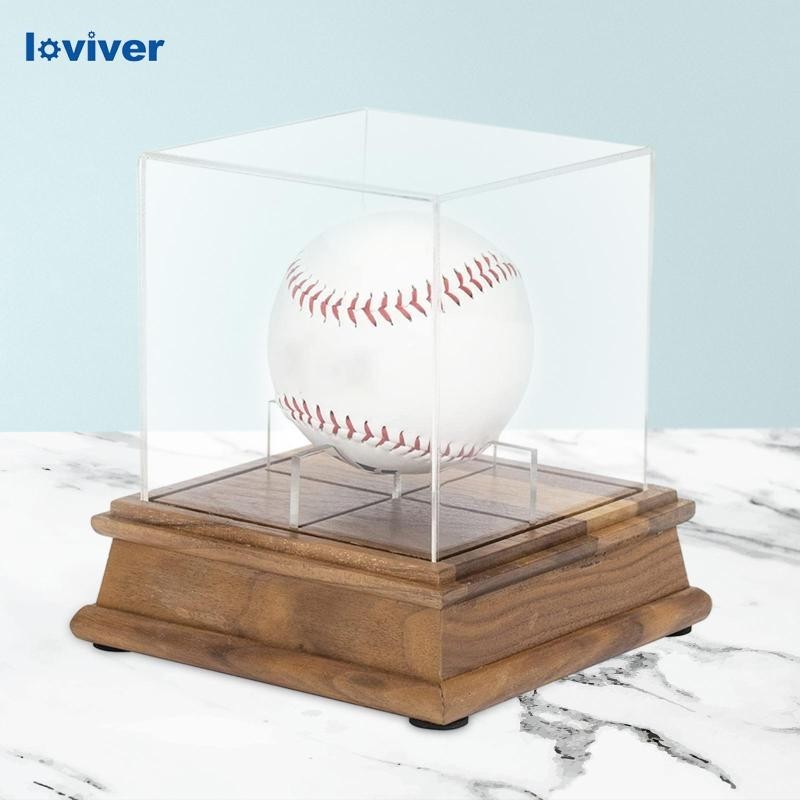棒球展示櫃紀念品展示盒防塵保護