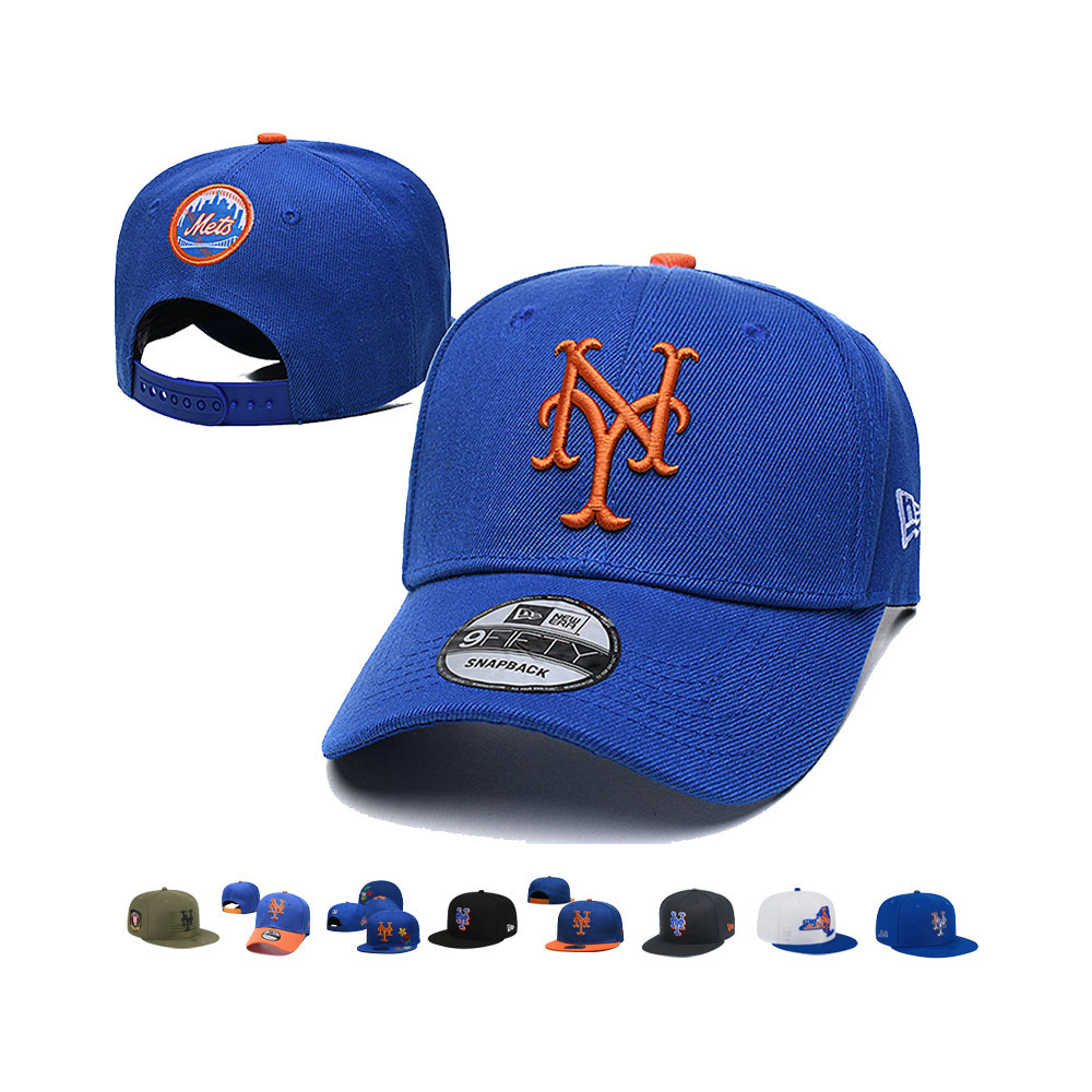 MLB 調整帽 紐約大都會隊 New York Mets 嘻哈帽 男女均可佩戴 戶外帽 時尚帽