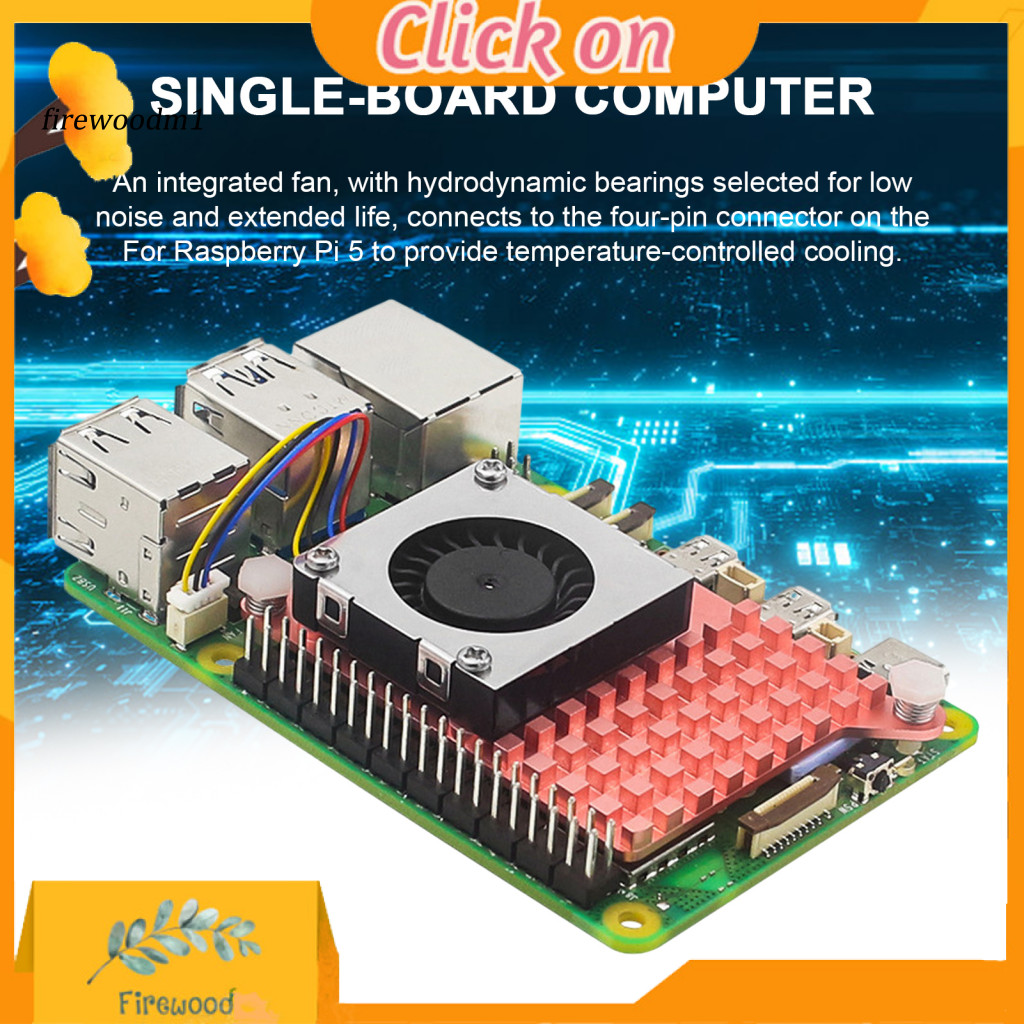 [Fe] Raspberry Pi 5 優質不銹鋼 Raspberry Pi 冷卻風扇的低功耗冷卻器低噪音長壽命節能非常