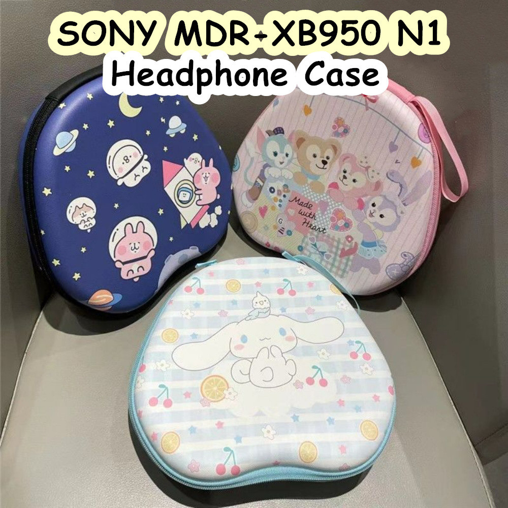 索尼 【快速發貨】適用於 Sony MDR-XB950 N1 耳機套創新卡通耳機耳墊收納包外殼盒