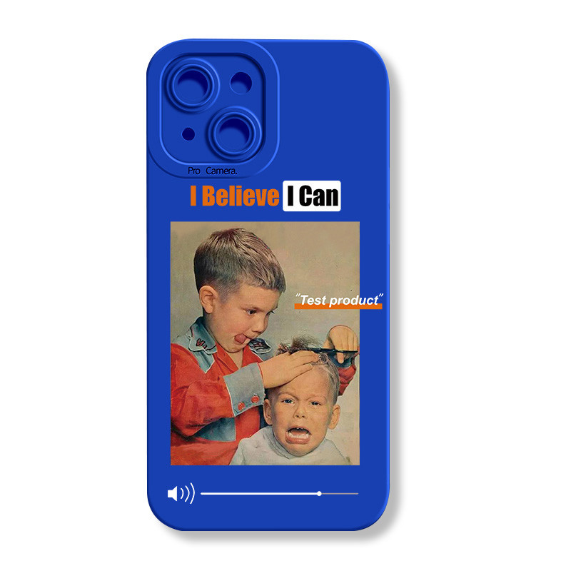 克萊因藍magsafe磁吸14PLUS手機殼適用11promax蘋果12剪頭髮小孩iPhone14無線充電蘋果12Pro