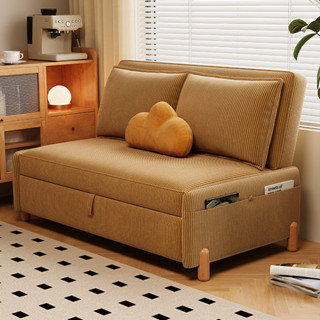 🔥廠家直銷🔥 實木可摺疊沙發床 兩用 無扶手 單人多功能伸縮沙發 小戶型公寓推拉沙發床