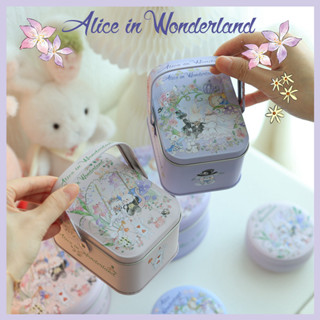 【現貨】【馬口鐵盒】愛麗絲婚禮主題小兔子手提 鐵盒 喜糖盒子 創意 糖果結婚禮盒