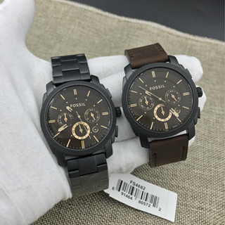 FOSSIL 手錶 皮帶 商務 休閒 三眼 計時 日曆 石英錶 防水 FS4656FS4682 男錶