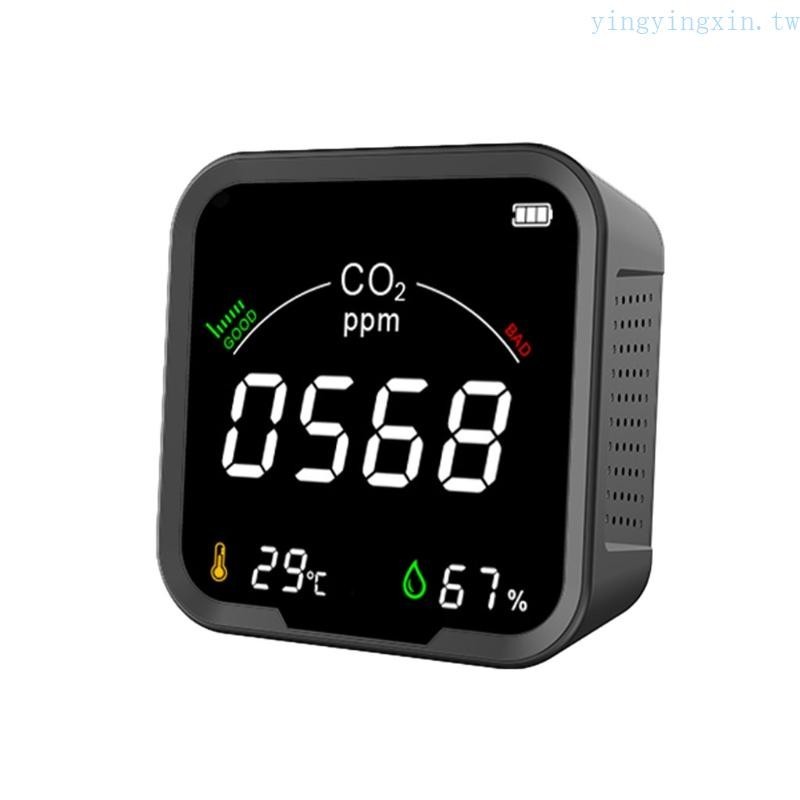 Yx 室內CO2儀表溫度相對濕度二氧化碳檢測儀空氣質量監測儀NDIR傳感器家庭辦公室