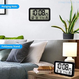 Yx 帶室內溫度濕度日期的數字掛鐘台鬧鐘