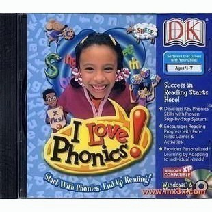 【小蜻蜓】我愛拼音 DK-I Love Phonics 多媒體軟體1CD
