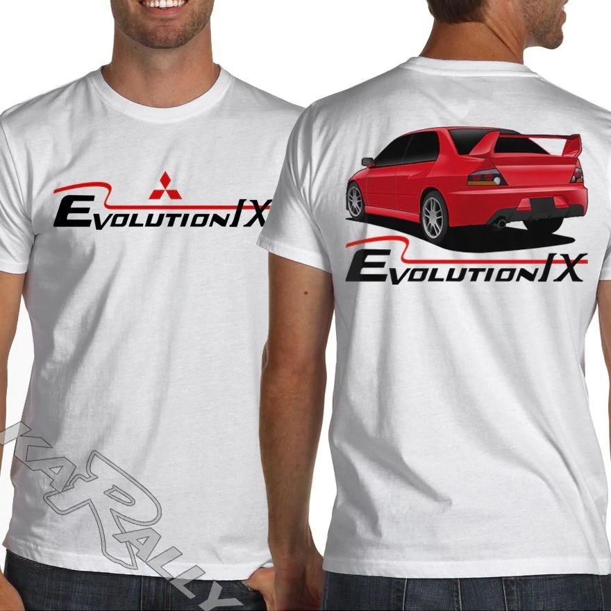 Lancer Ralliart Evolution Ix Jdm Evo 9 拉力賽純棉運動健身加大碼男士 T 恤