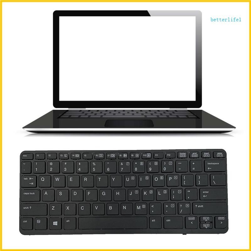 Btm 美國佈局替換鍵盤不帶背光,適用於 HP Elitebook 820 G1 820 G2